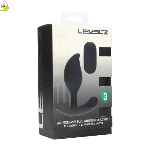 Levelz wibrujący korek analny sterowany piloten 9cm