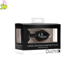 Ouch! Diamond Heart Butt Plug - Large 3,5*7cm