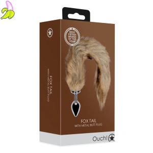 Ouch! Fox Tail with Metal Butt Plug 3,1*4,9cm