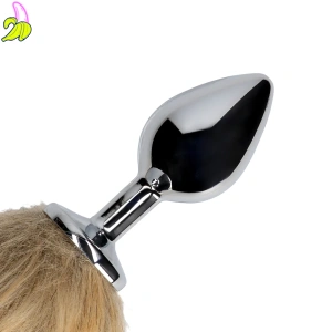 Ouch! Fox Tail with Metal Butt Plug 3,1*4,9cm