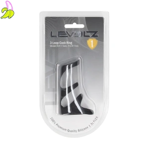 Levelz 3-Pętlowy silikonowy pierścień na penisa