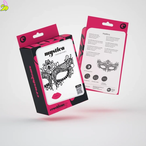 Mystica Koronkowa maska – Czarna