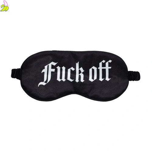 Ouch! Fuck Off - Satynowa Opaska Na Oczy- czarna