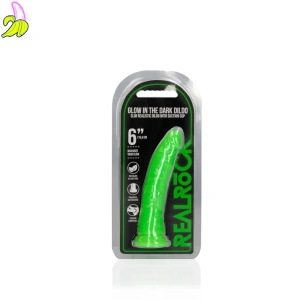 RealRock Realistyczne dildo - Świecące w ciemności - 6'' / 15,5 cm (1)