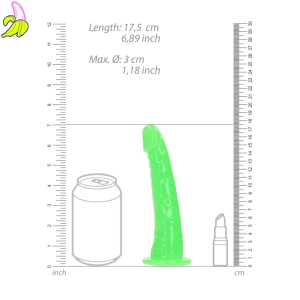 RealRock Realistyczne dildo - Świecące w ciemności - 6'' / 15,5 cm (1)