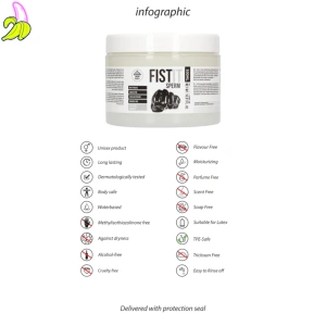 Fist It Sperm Lubricant – Profesjonalny Lubrykant Wodny Imitujący Spermę  500ml