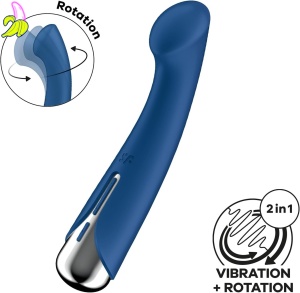 Satisfyer Spinning Rabbit 1 Rotating Shaft Blue