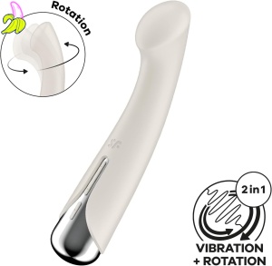 Satisfyer Spinning Rabbit 1 Rotating Shaft Beige