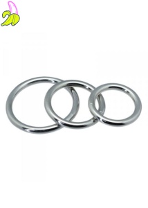 Timeless metal rings - Zestaw 3 metalowych pierścieni erekcyjnych od 30 do 45mm