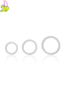 CalExotics Clear Ring Set trójpak pierścieni erekcyjnych