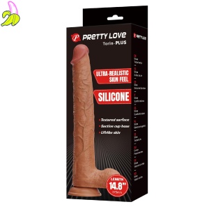 Pretty Love Torin-PLUS – Realistic Silicone Dildo 14.8"