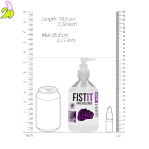 Fist It Anal Relaxer - Profesjonalny Lubrykant Rozluźniający z Pompką 500ml