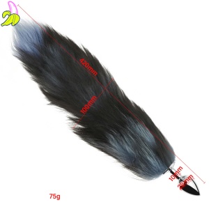 Plug-Fox TAIL- Black XXL