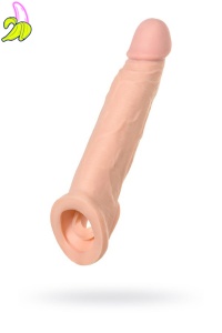 Sleeve ToyFa XLover – powiększająca nakładka na penisa TPE 16,5 cm
