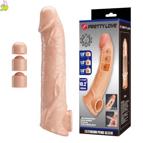 Pretty Love Extension– regulowana nakładka na penisa 26 cm