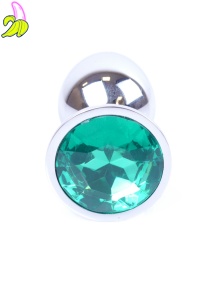 MyLove Toys - Jewellery Silver PLUG- Green 2,7cm
