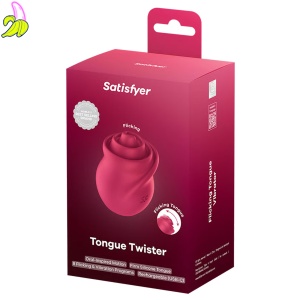 Satisfyer Tongue Twister - red – Wibrator dla Par