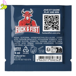 Fuck & Fist - wodny lubrykant w saszetkach 5 ml
