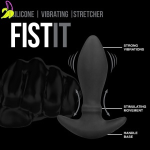 Fist It The ASS – Wibrujący Korek Analny z Ruchomym Pierścieniem 4,85 cm