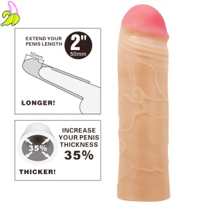 Pretty Love Chane – Realistyczna Nakładka Powiększająca Penisa 18 cm