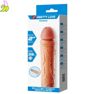 Pretty Love Chane – Realistyczna Nakładka Powiększająca Penisa 18 cm