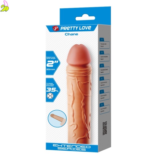 Pretty Love Chane – Realistyczna Nakładka Powiększająca Penisa 18 cm