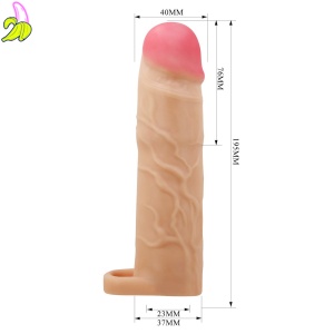 Pretty Love Gerd – Realistyczna Nakładka Powiększająca Penisa 19,5 cm
