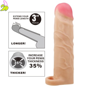 Pretty Love Gerd – Realistyczna Nakładka Powiększająca Penisa 19,5 cm
