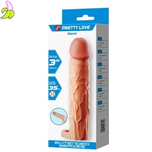 Pretty Love Gerd – Realistyczna Nakładka Powiększająca Penisa 19,5 cm
