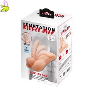 Temptation 19 cm – realistyczne dildo z wyginanym rdzeniem i samonawilżającą powierzchnią