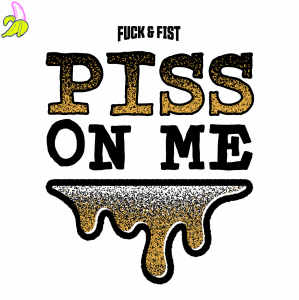 Fck&Fst Piss on Me - Tatuaż Tymczasowy Fetish Uro 8,5 × 7 cm