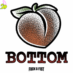 Fck & Fst Bottom – Tatuaż Tymczasowy Bottom 9 × 8,5 cm