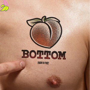 Fck & Fst Bottom – Tatuaż Tymczasowy Bottom 9 × 8,5 cm