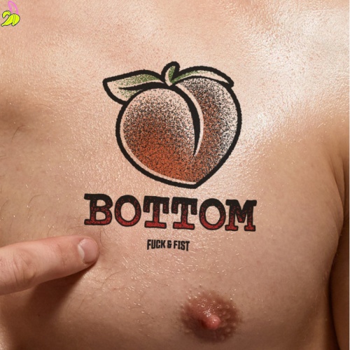Fck & Fst Bottom – Tatuaż Tymczasowy Bottom 9 × 8,5 cm