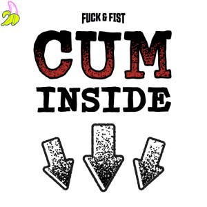 Fck & Fst Cum Inside – Tatuaż Tymczasowy CUM INSIDE 8,5 × 7 cm