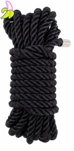 BDSMaster Czarna Lina Bondage BDSM 10 m, 8 mm