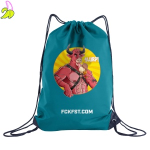 Fuck & Fist Ice Cream Backpack – Turkusowy Plecak Worek Fetish 42,5 × 32,5 cm