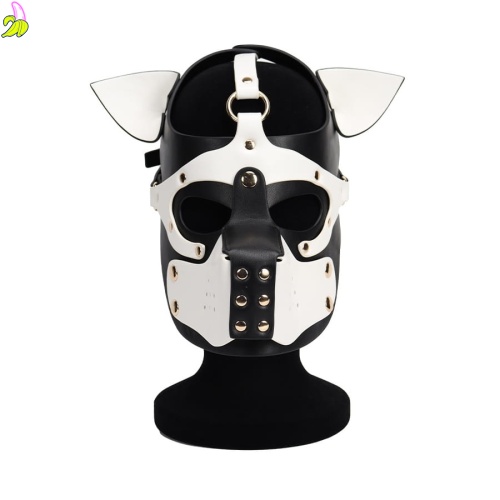 Kinky Puppy Dog Mask Ixo poliuretanowa maska psa biała